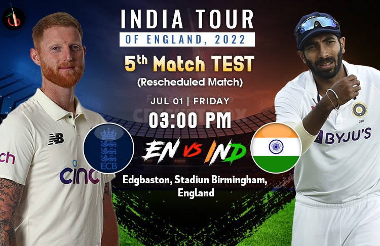 England vs India 5th TEST Rescheduled Match Preview, Probable XIs, Match Prediction, Pitch Report & More