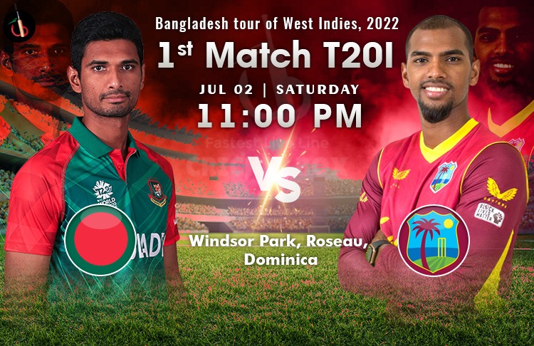 West Indies vs Bangladesh 1st T20 Match Preview, Probable XI, Match Prediction, Pitch Report & More