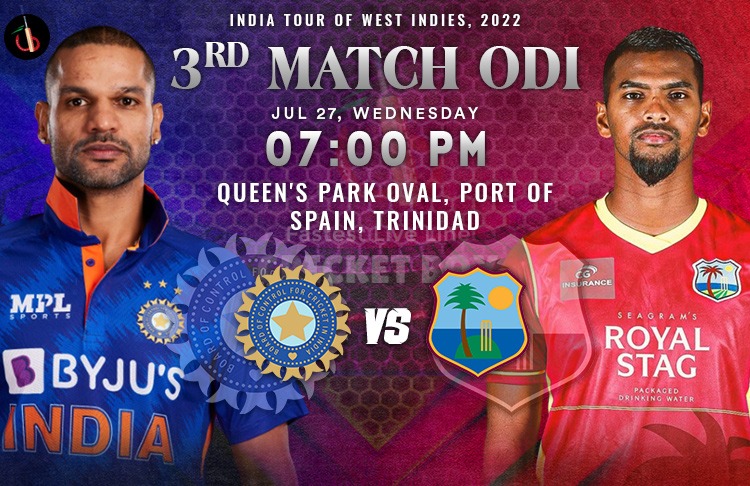 India vs West Indies 3rd ODI Match Preview, Probable XI, Match Prediction, Pitch Report & More