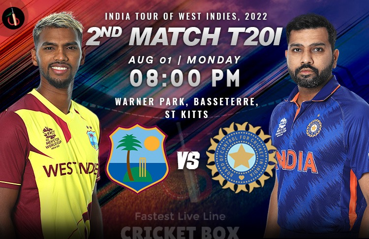 West Indies vs India 2nd T20I Match Preview, Probable XI, Match Prediction, Pitch Report & More