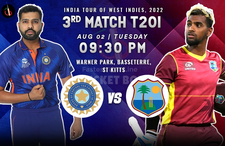 West Indies vs India 3rd T20I Match Preview, Probable XI, Match Prediction, Pitch Report & More