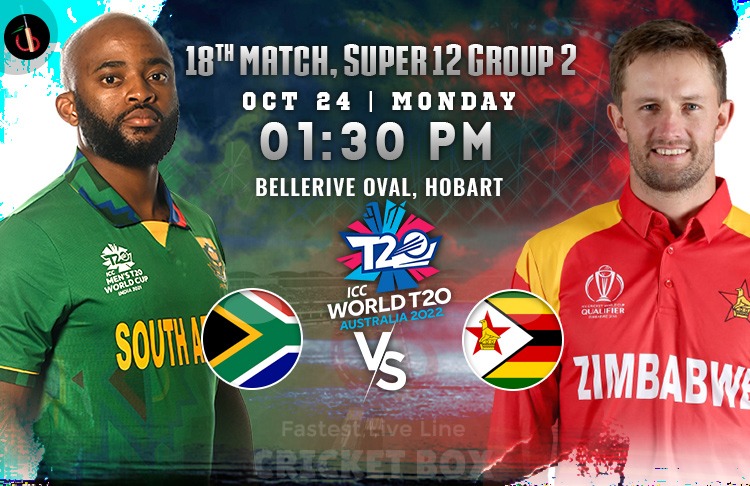 South Africa vs Zimbabwe 18th Match of T20 World Cup Preview, Probable XI, Match Weather Report, Pitch Report & More