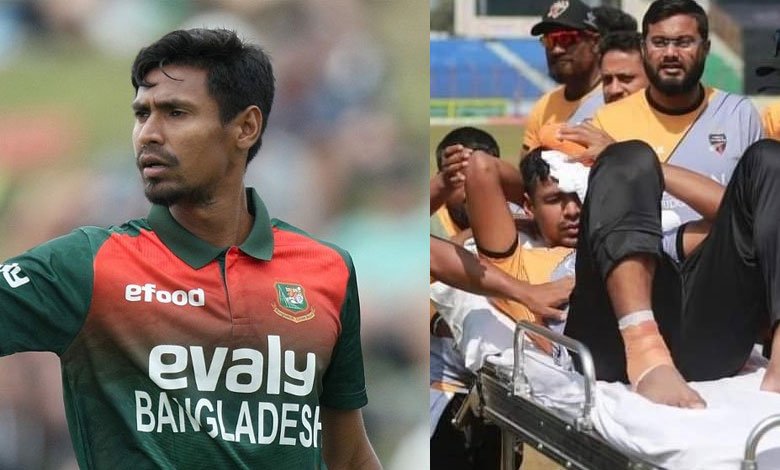Mustafizur taken to hospital after blow to the head