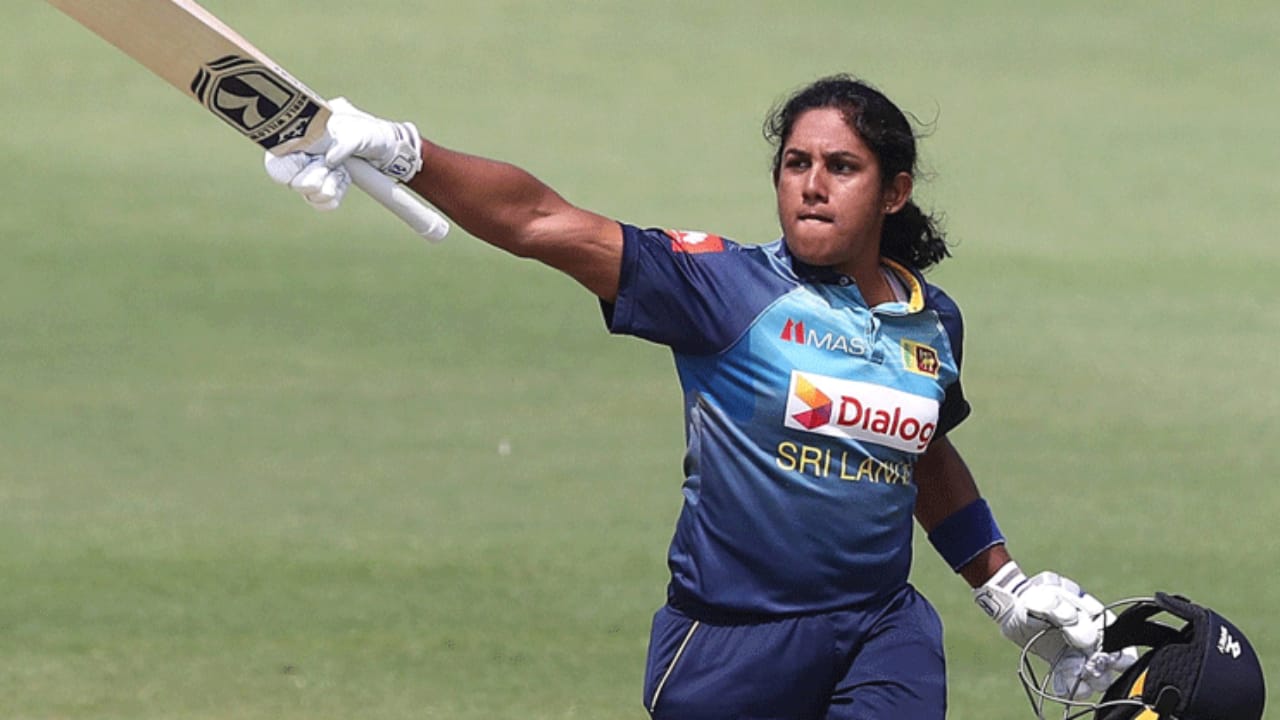 Chamari Athapaththu is the new No. 1 batter in women's ODIs