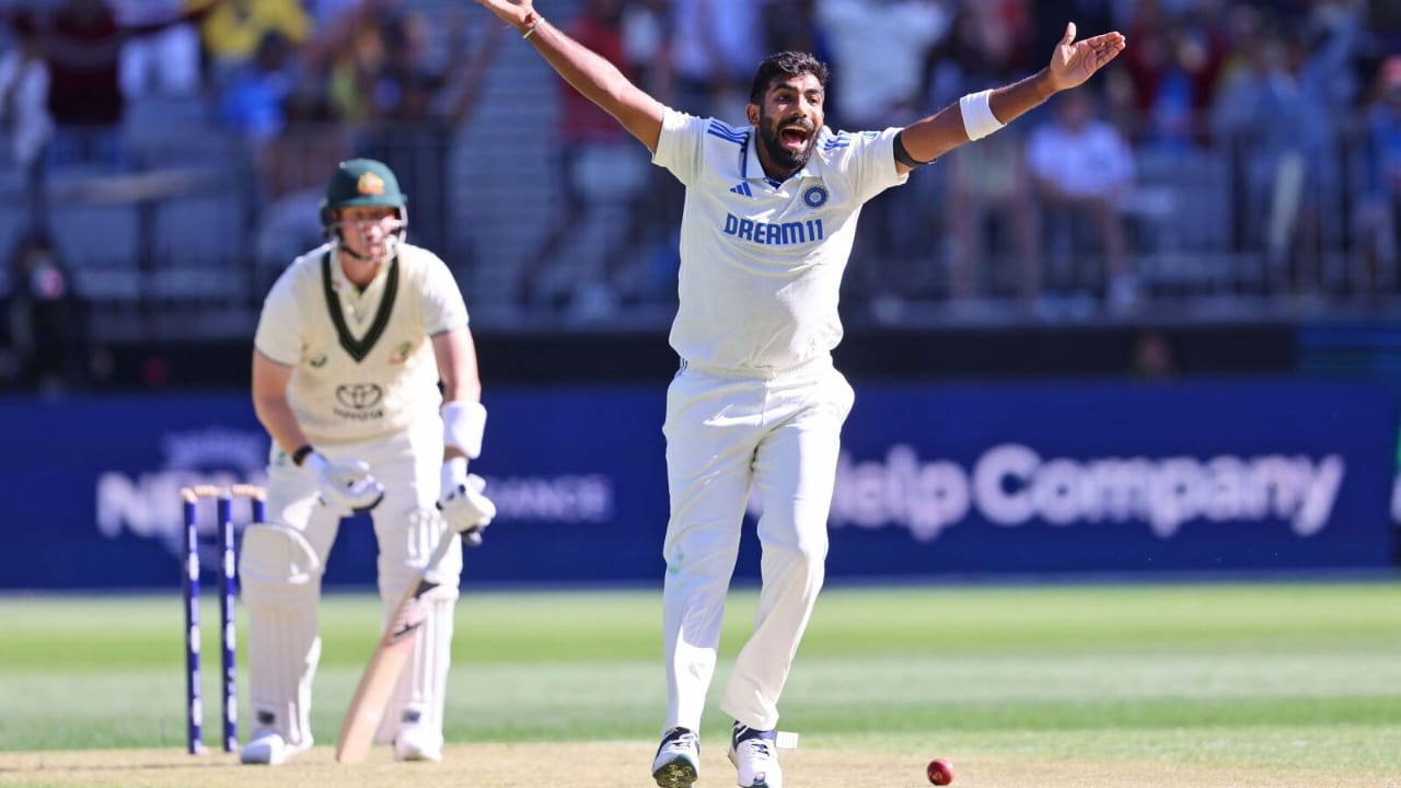 Bumrah drives India's fightback on 17-wicket first day of the season in Perth