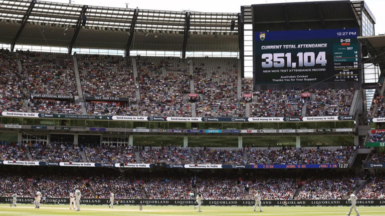 All-time participation record for a Test in Australia broken at the MCG