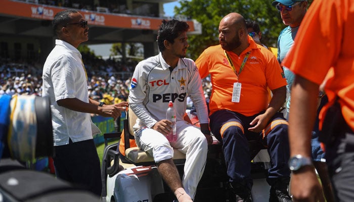 Saim Ayub in Champions trophy wellness race in the wake of enduring lower leg break