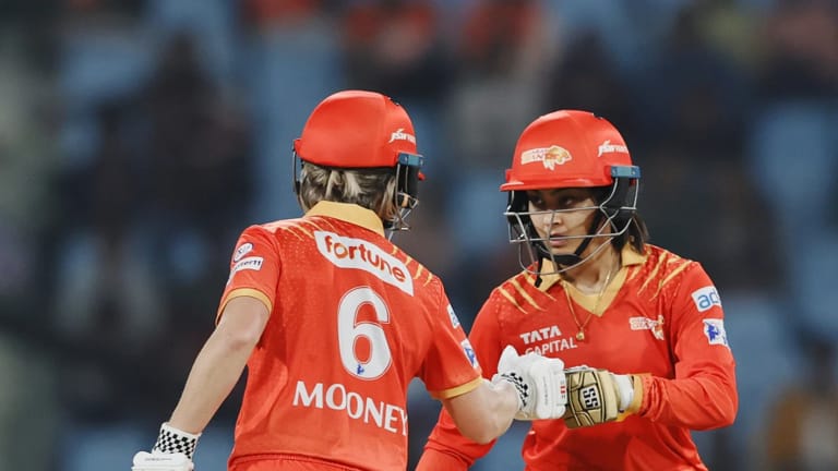 Harleen Deol 70*, Meghna 3-for lift Gujarat Giants to No. 2