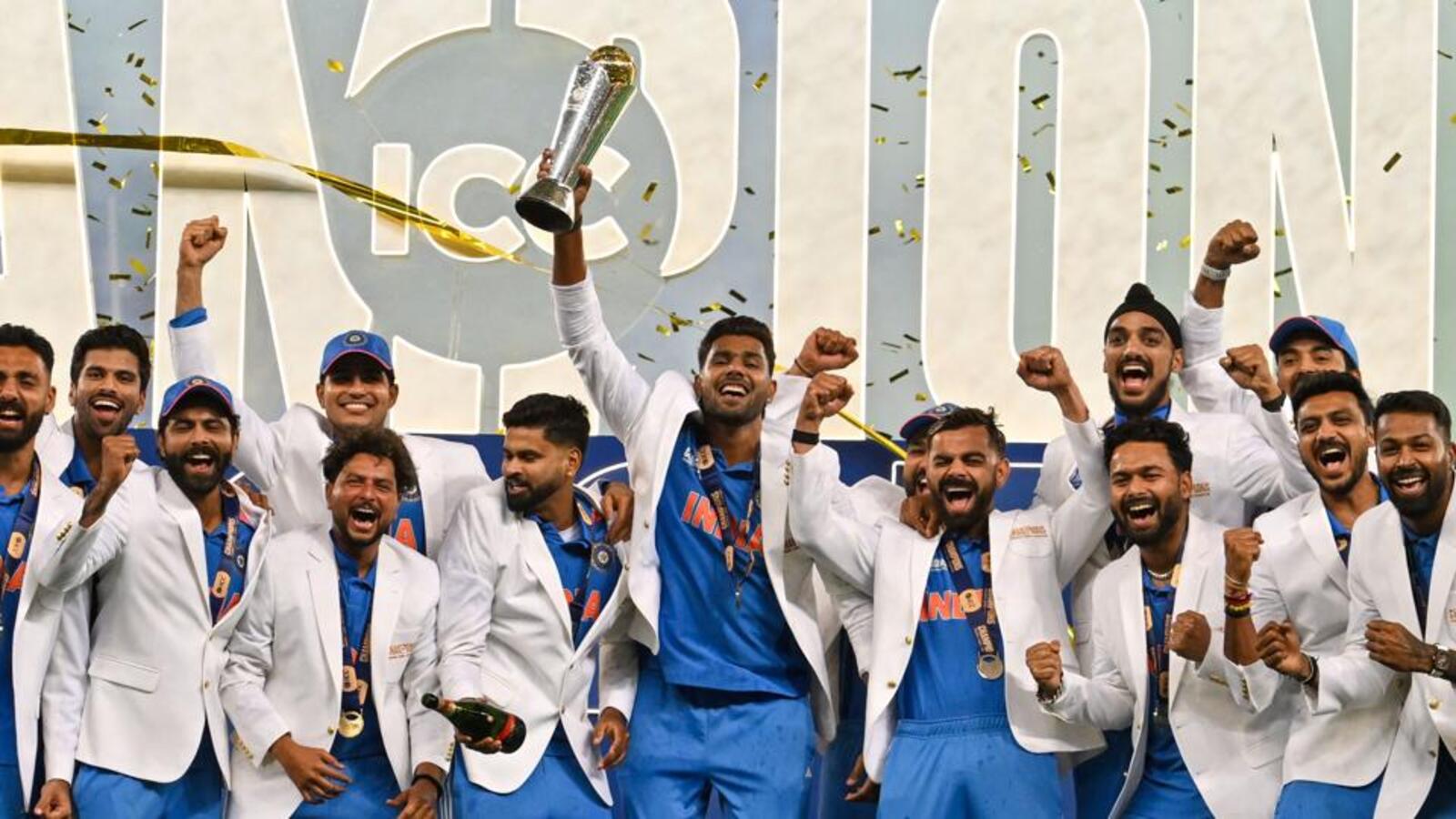 Rohit, Rahul, spinners lead India to third Champions Trophy name