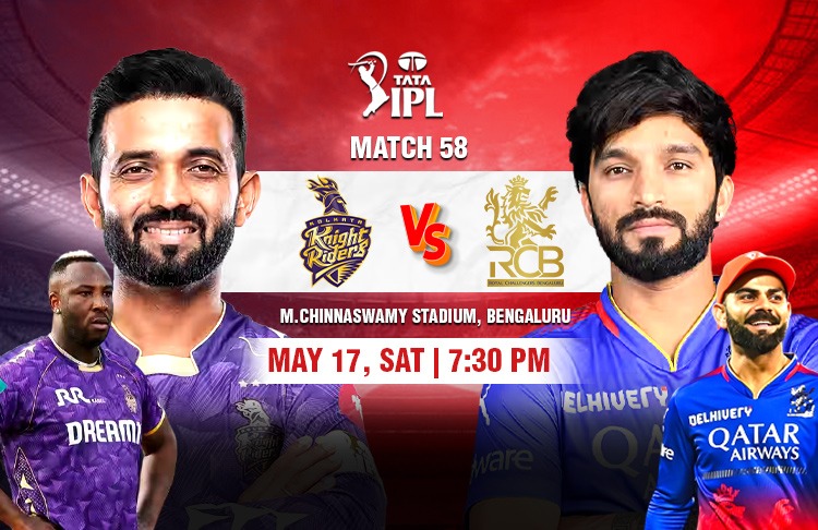 RCB and KKR Enter Business End of League Phase in IPL 2025