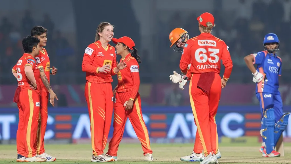 Gujarat Giants break MI jinx to qualify for Eliminator