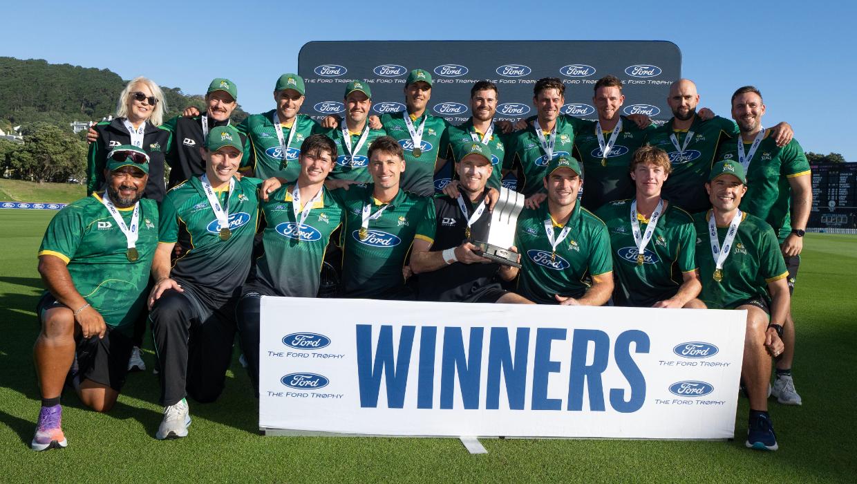 Will Young, Heaphy powers Central Stags to Ford Trophy title win over Canterbury