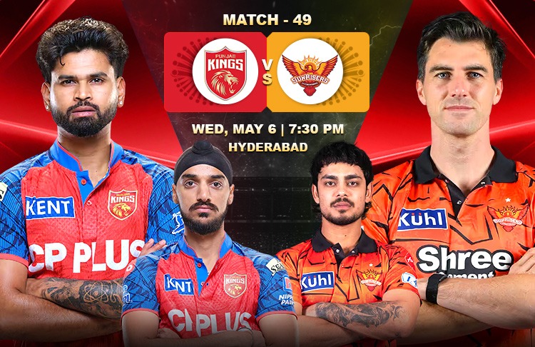 Points Table Pole Position Up for Grabs: SRH vs PBKS