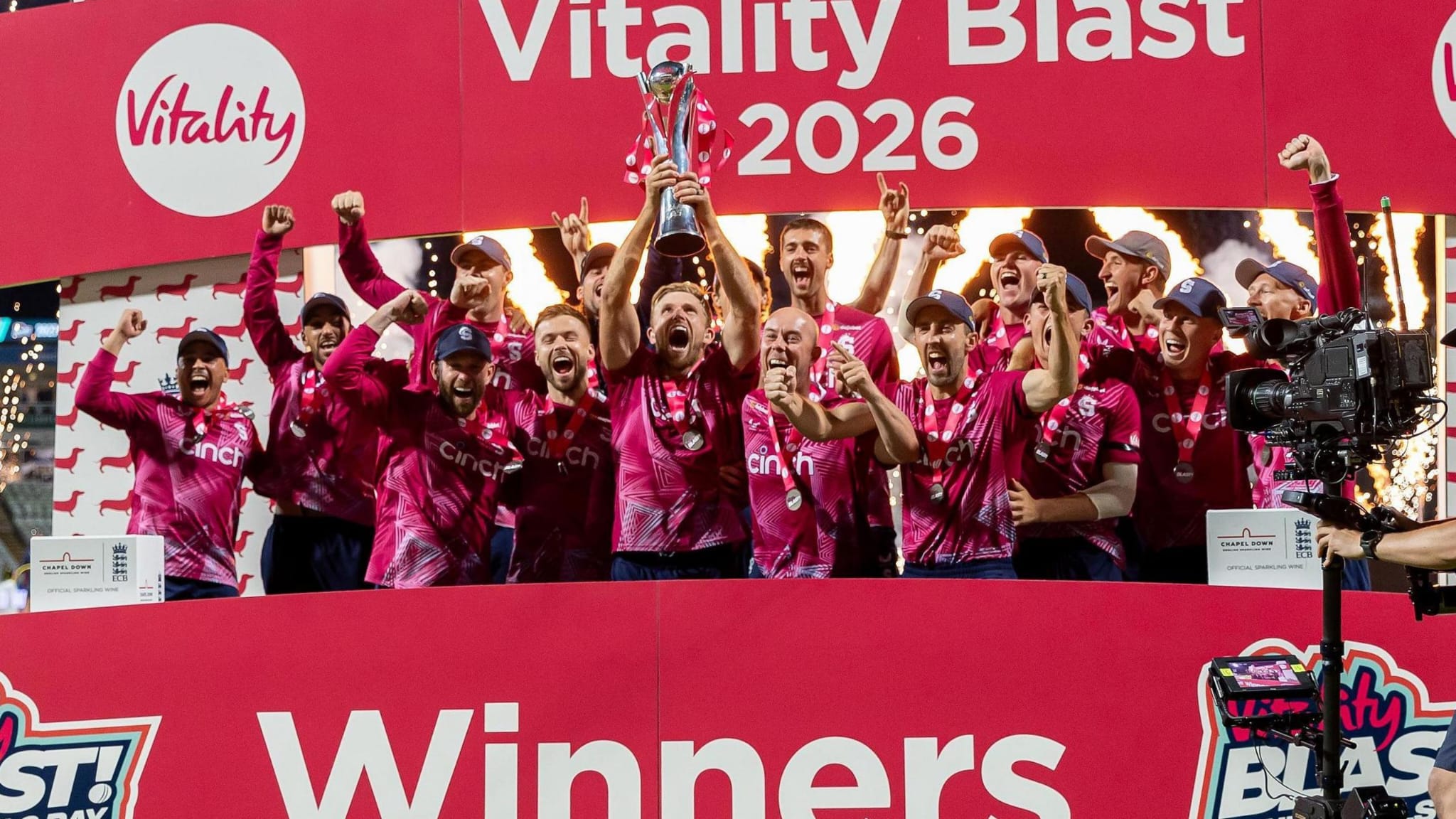 Gritty Northants scrap to third T20 Blast title behind Vasconcelos