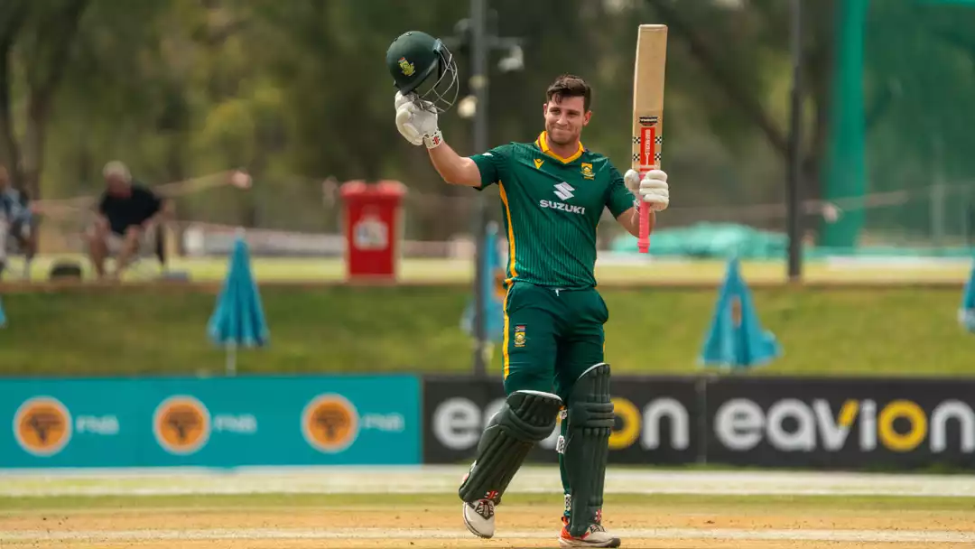Jordan Hermann equals ODI debut record as SA crush Namibia
